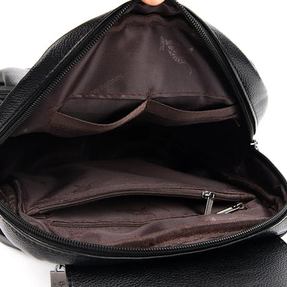 Women’s Leather Rucksack School Bag