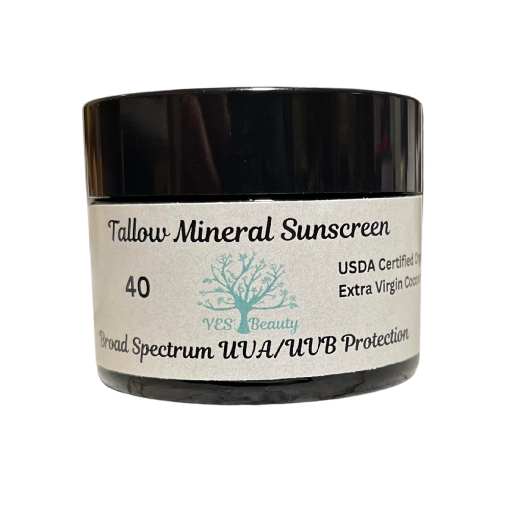 Tallow Mineral Sunscreen w/ Organic Coconut Oil Broad Spectrum SPF 40