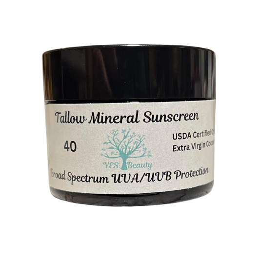 Tallow Mineral Sunscreen w/ Organic Coconut Oil Broad Spectrum SPF 40