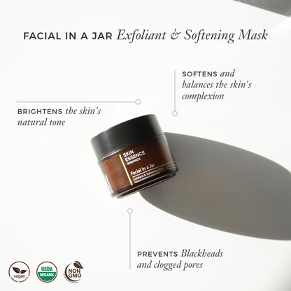 Facial in a Jar - Exfoliant & Skin Softening Mineral Mask