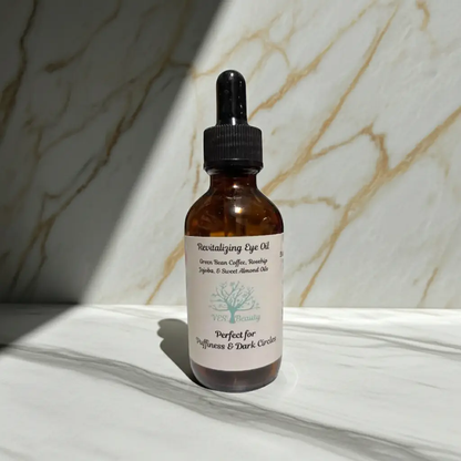 Green Coffee Bean Brightening Eye Oil | Jojoba. Rosehip, & Sweet Almond Oils