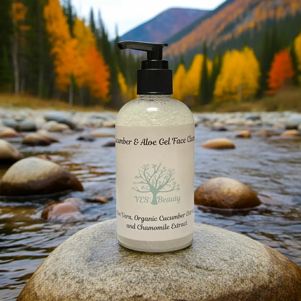 Organic Face Cleanser Cucumber & Aloe Gel - Unscented - 9oz.